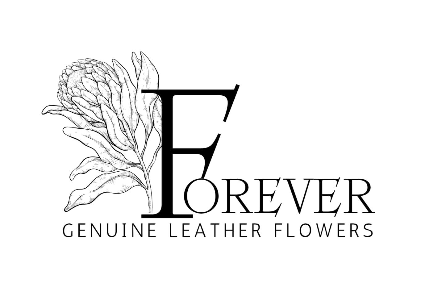 forever leather flowers